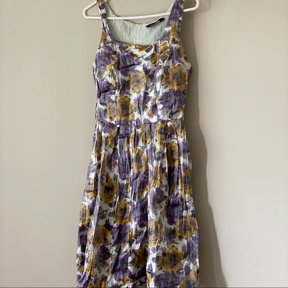 🛍 Dorothy Perkins Floral Dress Purple 10 UK/ 6 US - Picture 5 of 16